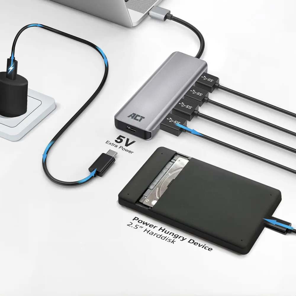 ACT AC6121 4-Port USB-A Hub Photo 6