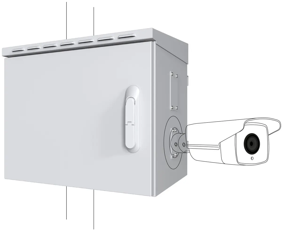 Lanview RCCTV005 Rack Skapis 0U Balts