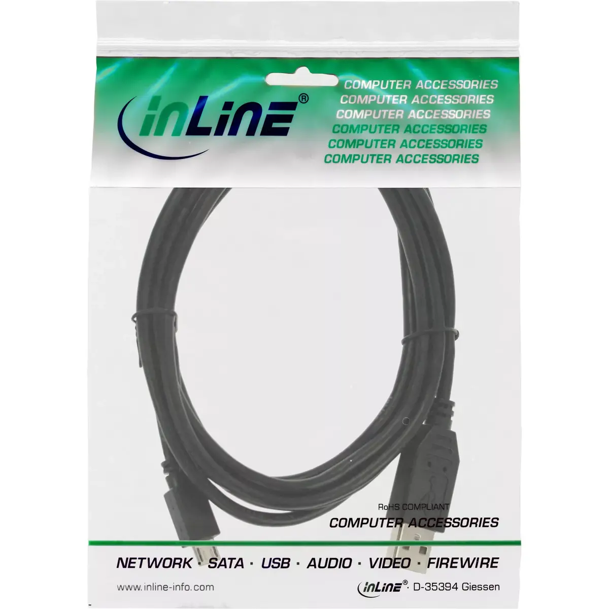 Micro USB 2.0 kabelis InLine 31718 Photo 3