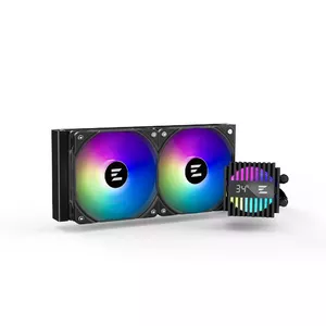 All-in-one liquid cooler ZALMAN ALPHA2 A24 BLACK Hydraulic bearing Black