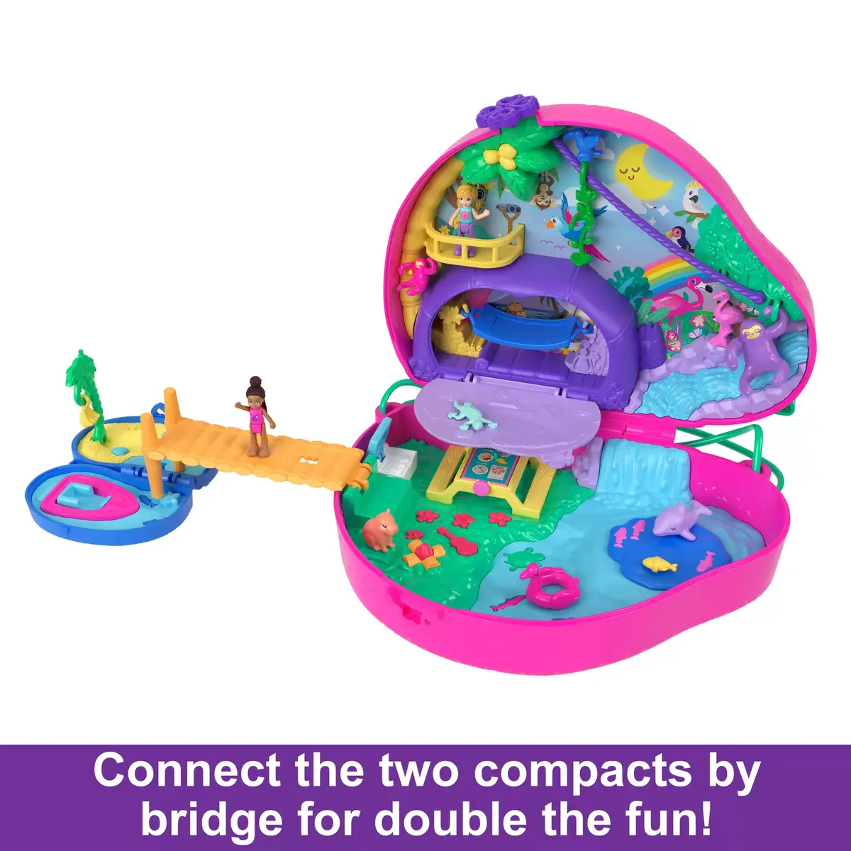 Action Adventure Toy Mattel Polly Pocket Sloth Family Photo 3