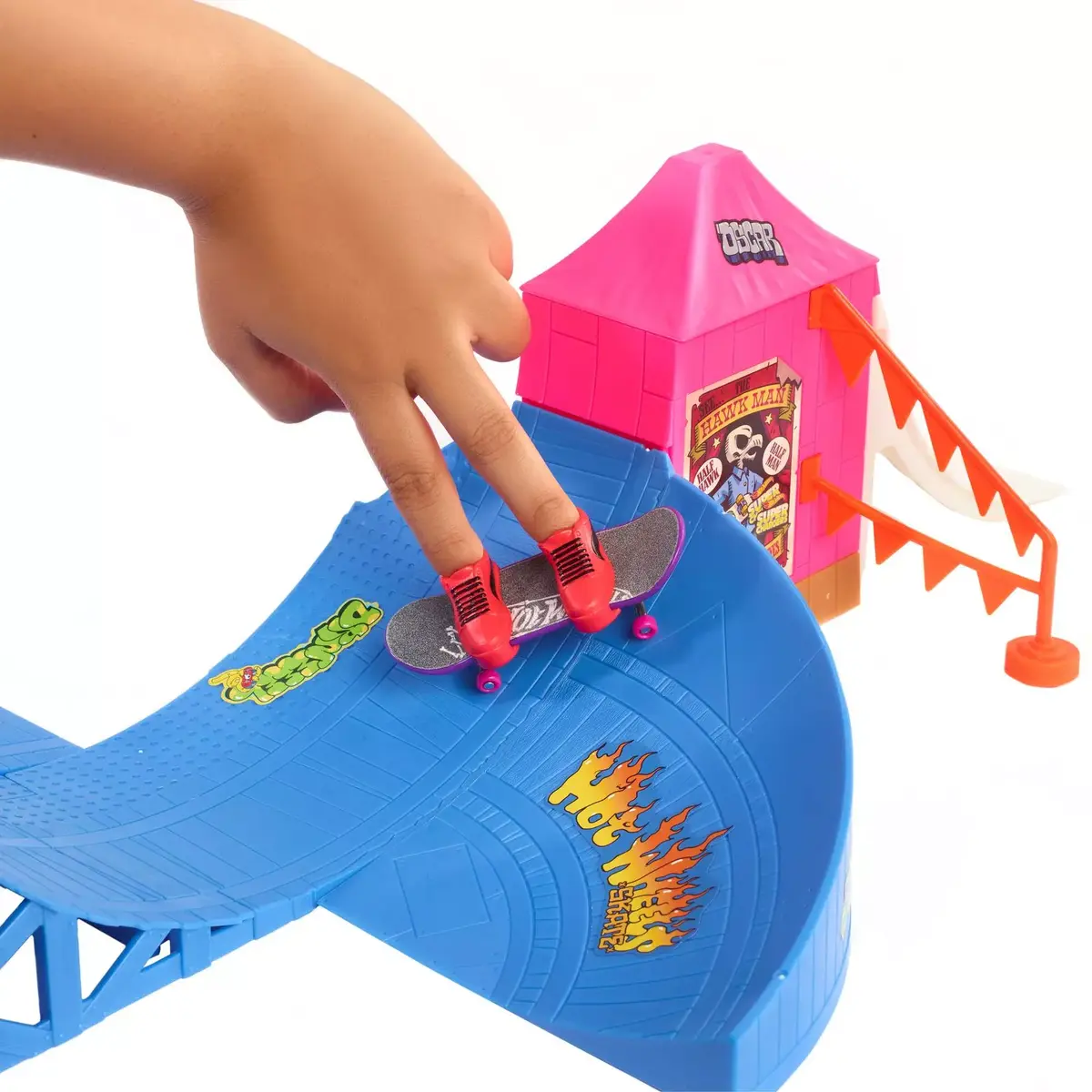 Pirkstu dēļu komplekts Hot Wheels Action Skate Amusement Park Skate Set Photo 3