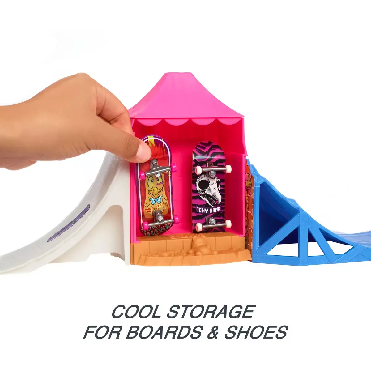 Pirkstu dēļu komplekts Hot Wheels Action Skate Amusement Park Skate Set Photo 9