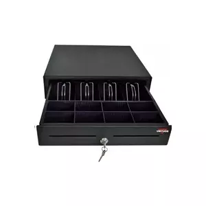 Virtuos kases lāde S-410C - ar kabeli, 4/8, 9-24V, melna
