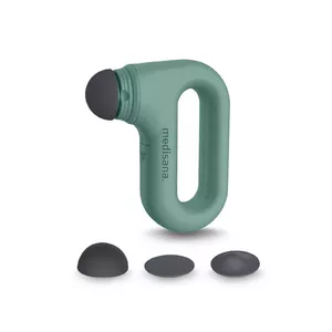 Vibration Massager Medisana HM 330 compact battery-operated 3-head, 2-speed, battery included, 133×111 mm, black/green