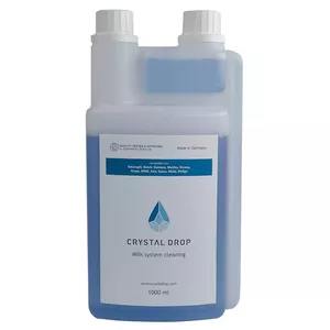 Piena sistēmas tīrīšanas šķīdums CRYSTAL_DROP 1000 ml priekš Nivona Miele Delonghi Siemens Jura kafijas automātiem