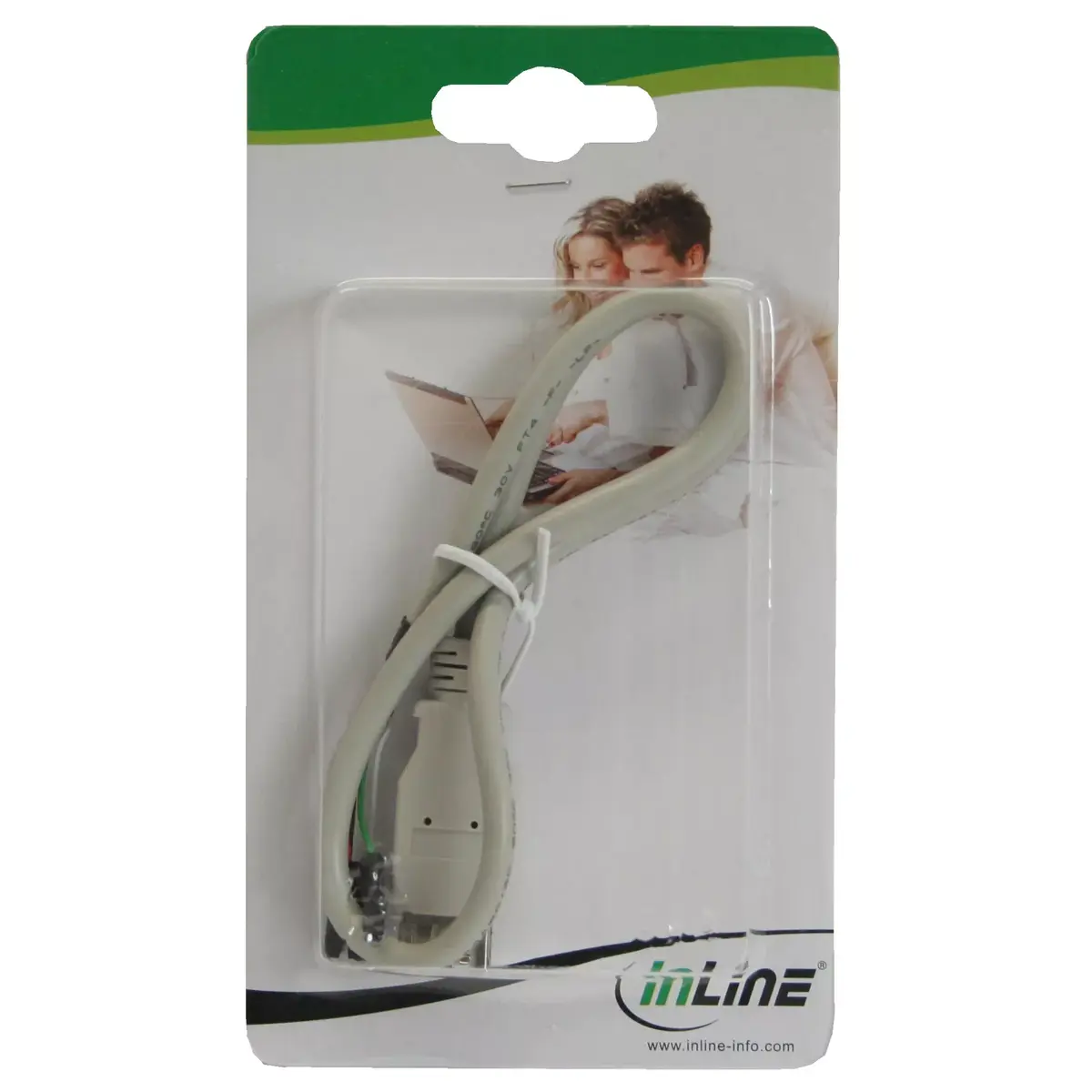 USB 2.0 adaptera kabelis InLine 33440B Photo 2