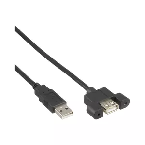 USB 2.0 Adapter Cable Type A male / A female InLine 33440E 0.6m