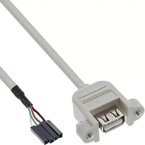 USB 2.0 адаптерный кабель InLine 33440F 0.60m USB A female / header connector