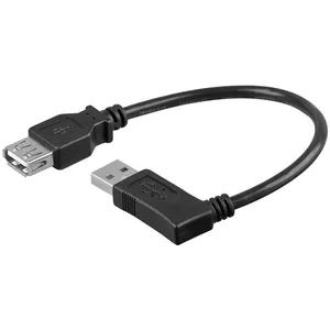 USB cable Goobay 95701-GB USB 2.0 0.15 m Black