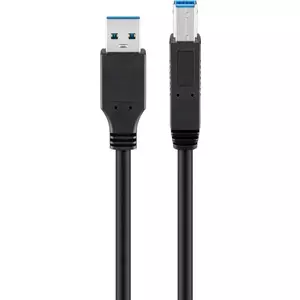 USB Cable Goobay 95719 USB 3.2 Gen 1 1m USB A USB B Black