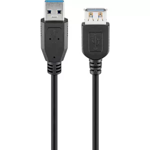 Goobay 95726 USB kabelis 5 m USB 3.2 Gen 1 (3.1 Gen 1) USB A Melns