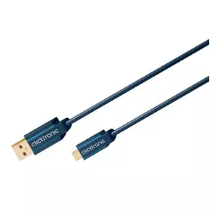 ClickTronic 1m USB 2.0 A-mini B m/m USB cable USB A Mini-USB B Blue
