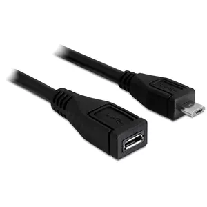 USB Cable DeLOCK 83248 USB 2.0 1m Micro-USB B Black