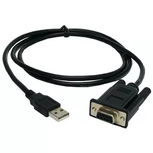 USB - RS-232 kabelis EXSYS EX-1301-2F 1.8m melns