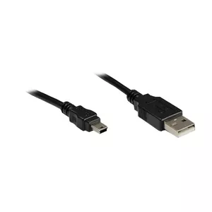 USB Cable Alcasa USB A - USB Mini B m - m 3m