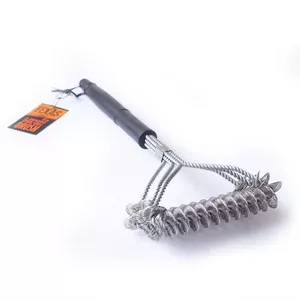 TEXAS CLUB 3-Headed Spiral Grill Brush 43 cm