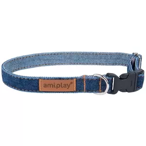 COLLAR ADJUS DENIMXL 45/70X2.5CM NAVY B