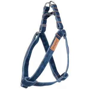 HARNESS ADJUS DENIM L 40/75X2CM NAVY BLU