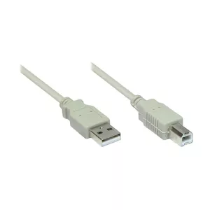 USB cable Alcasa 2510-2OF USB 2.0 1.8 m USB A USB B Grey