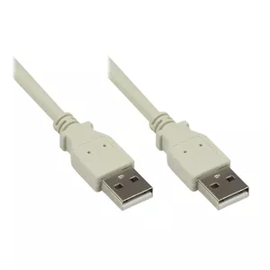 USB кабель Alcasa 2212-AA2 USB 2.0 1.8 м Серый