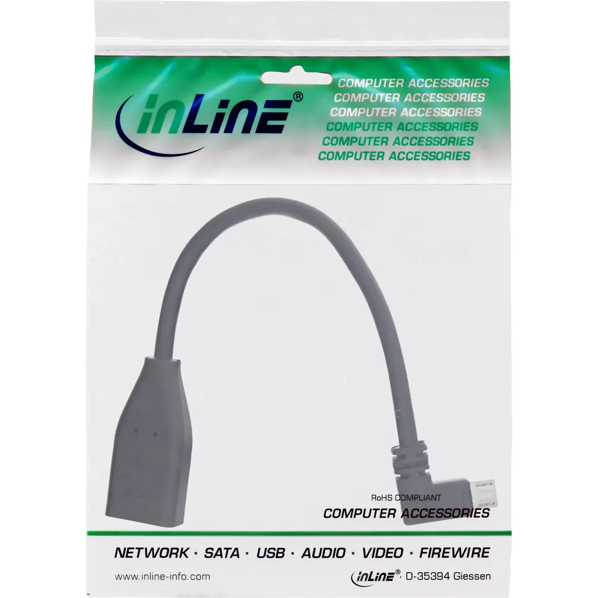 InLine Micro USB OTG adaptera kabelis 31606W Photo 3
