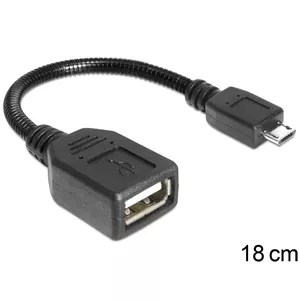 USB кабель Micro-USB B USB A DeLOCK 83293 0.18m