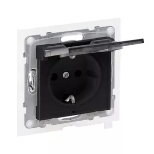 IP44 SOCKET AUTO TERMINALS BLACK