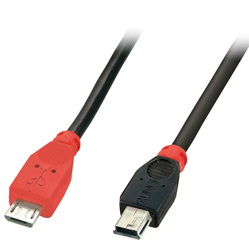 USB OTG кабель Lindy 1м Micro-B к Mini-B Photo 3