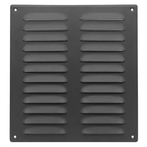 Ventilation grille EUROPLAST MR2628A 260×280 mm, metal, anthracite