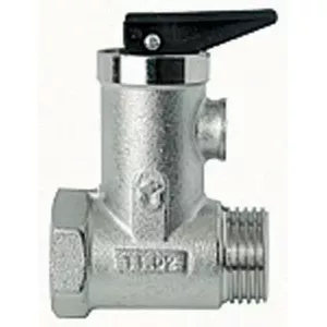 Safety Valve for Water Heater TDM_BRASS 119 (model 119034) with Nose — Pressure Relief Valve