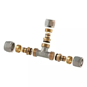 Разборный резьбовой тройник TDM Brass 1445E 18x18x18 мм