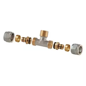 Тройник резьбовой разборный TDM Brass 1460E3418 18 мм x 3/4 дюйма
