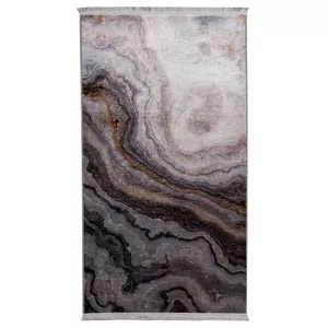 CARPET PRINTED AGAT 0.8X1.4M GREY