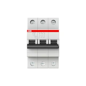 ABB SH203-C25 Miniature Circuit Breaker, 3-Pole, 25A, Type C