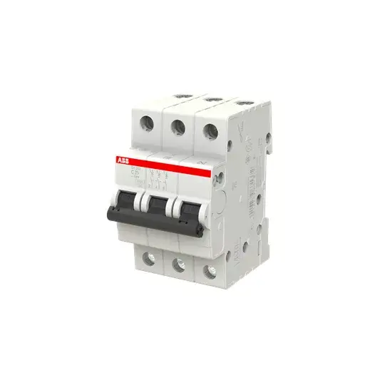 ABB SH203-C25 Miniature Circuit Breaker 3-Pole 25A Photo 2