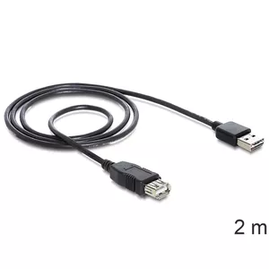 USB Cable DeLOCK EASY-USB 2.0-A 2m Black
