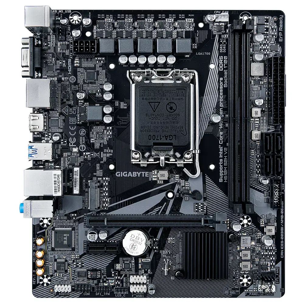 GIGABYTE H610M S2H V2 Micro ATX LGA1700 DDR5 Photo 2