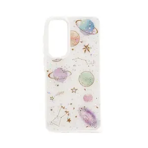 Чехол-пенал iLike Cartoon Cover для Samsung Galaxy A55 белый