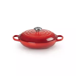 Le Creuset неглубокая кастрюля Signature 30 см, чугун, Cherry Red