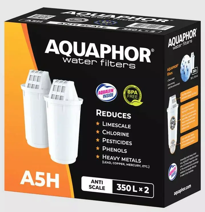 Aquaphor A5H (B100-25 Maxfor) water filter cartridges, 2 pcs Photo 2