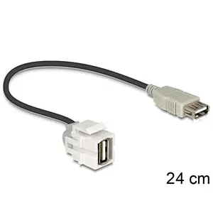USB Cable DeLOCK 86329 0.24m Black