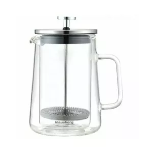 Piston coffee/tea brewer Klausberg KB 7685, glass carafe 0.60 L
