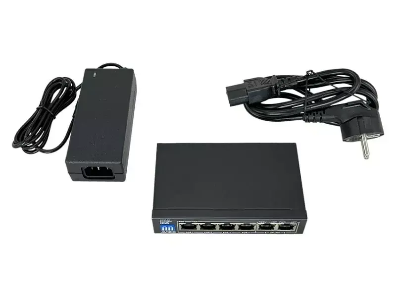 AVIZIO AV-SU4GP2G: 4x PoE 1Гб/с + 2x uplink Photo 6