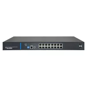 Network switch AVIZIO Switch 16x RJ45 PoE 1Gb/s + 2x SFP uplink 1Gb/s + 1 RJ45 console port