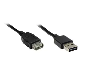Кабель-удлинитель Good Connections Alcasa USB A - USB A USB 2.0 папа-мама 3 м черный