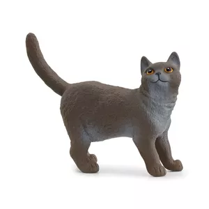Figure Schleich British Shorthair Cat model 13973, brown-grey, for ages 3+