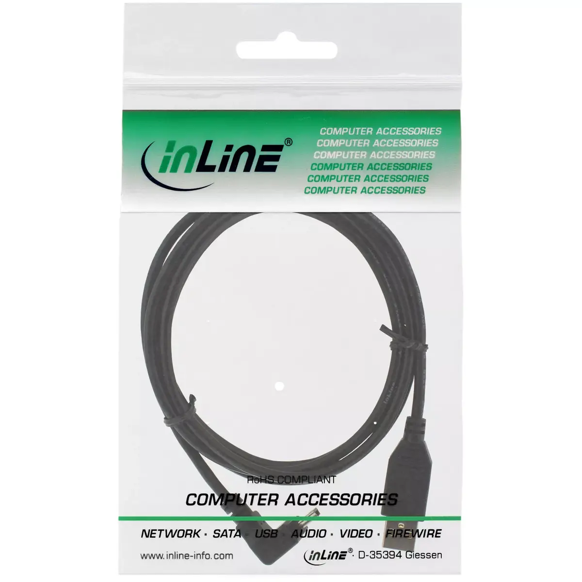 InLine USB 2.0 USB A — Mini-USB B 1,5 m Photo 2