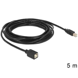 USB Cable DeLOCK 83429 USB 2.0 5m USB B Black