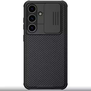 Задняя крышка Nillkin CamShield PRO для Samsung Galaxy S24 — черная, сдвижная защита камеры